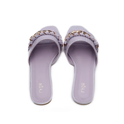 Chain Detailed Slide Sandal