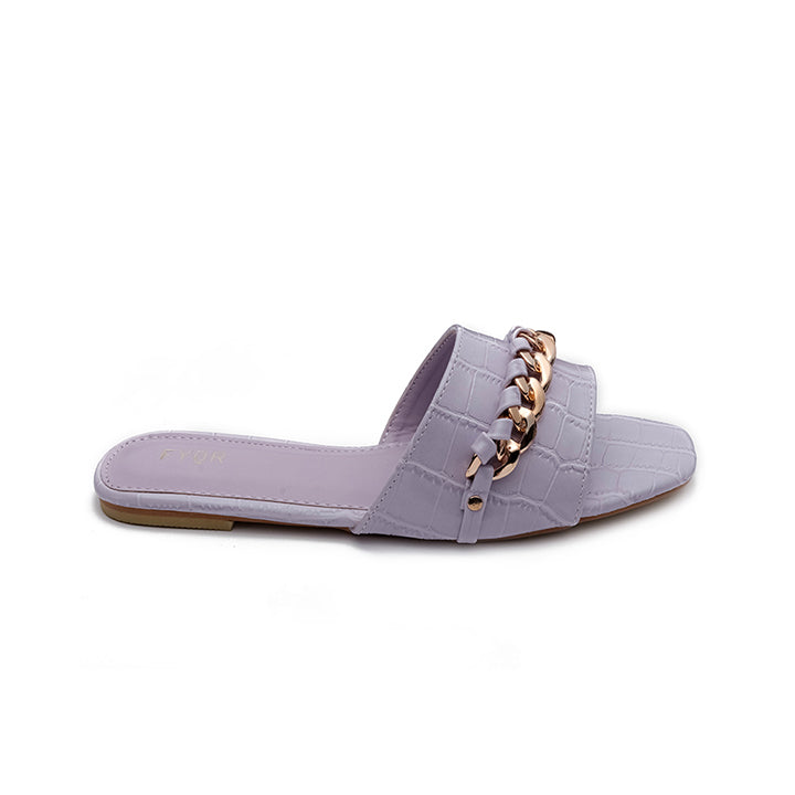 Chain Detailed Slide Sandal