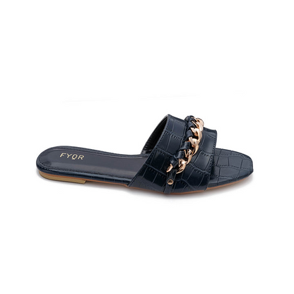Chain Detailed Slide Sandal