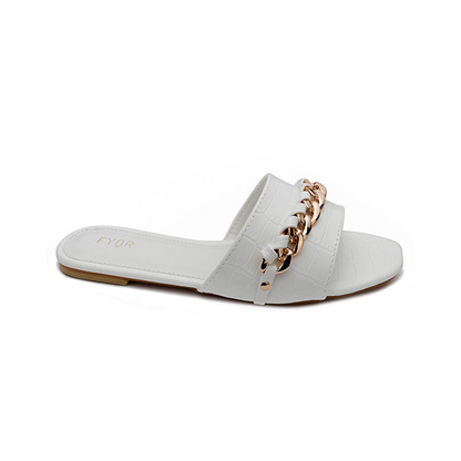 Chain Detailed Slide Sandal
